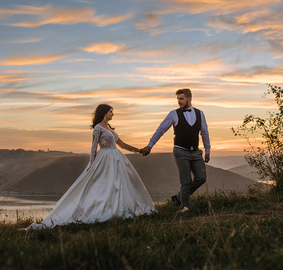 newly married couple